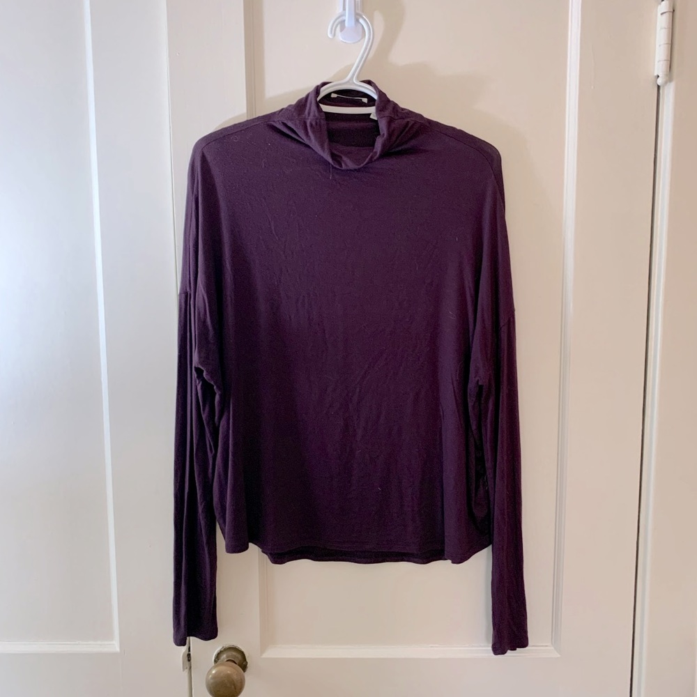 Babaton Purple Turtle Neck Long Sleeve- Size M